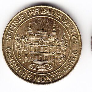 Casino De Monte Carlo 0,50 Euro Gaming Token (b94)